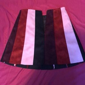 Multi color flare skirt